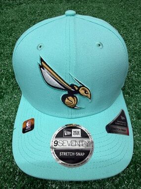New Era Teal Charlotte Hornet city Edition 704 Embroidered Stretch-Snap Cap